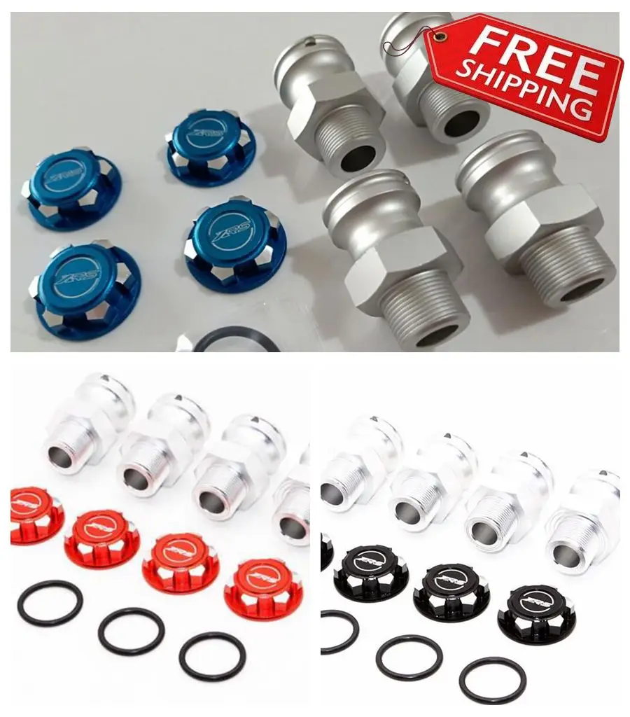 RC Extended Wheel Adapters For Losi 1/5 Desert Buggy XL-E - 24mm Hex, +16.5mm Offset, Set Of 4