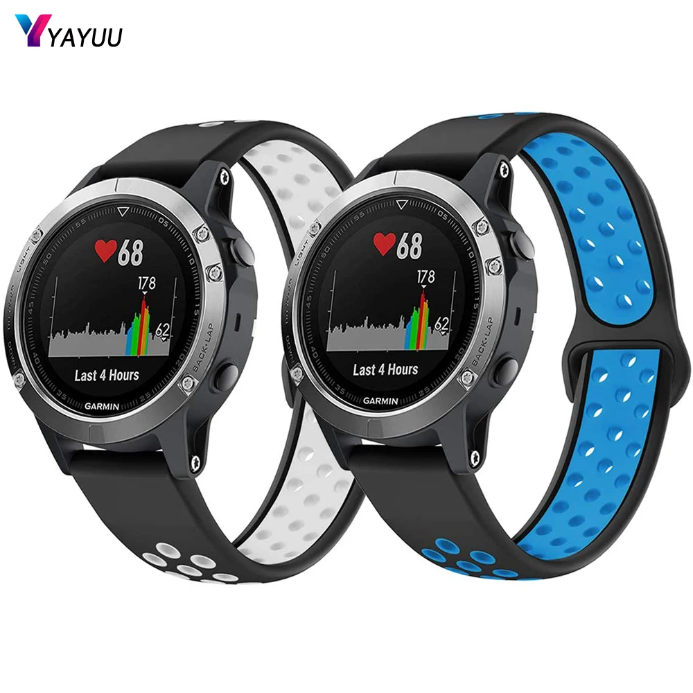Ремешок для часов YAYUU Garmin Fenix 5 6 Plus Pro/Forerunner 935 силиконовый быстросъемный
