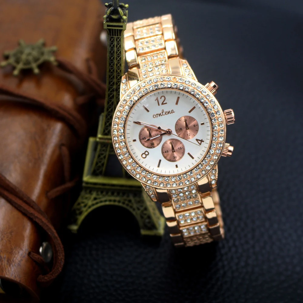 Новинка, модные повседневные часы с серебряными бриллиантами, женские часы, стразы, женские элегантные кварцевые наручные часы, Relogio Feminino