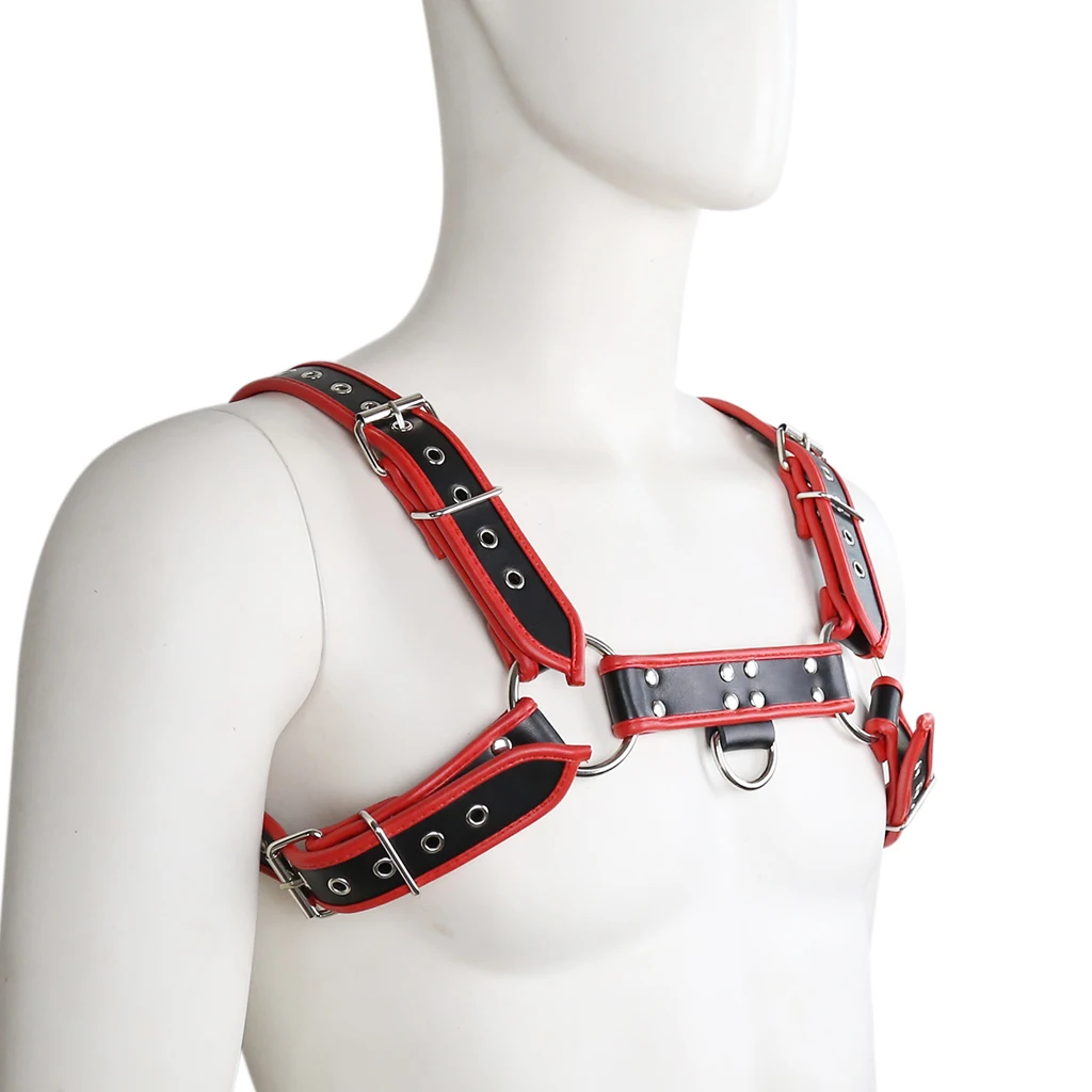 Men Leather Men Chest Harness Belt Body Harness Bandage Role Play Costume
