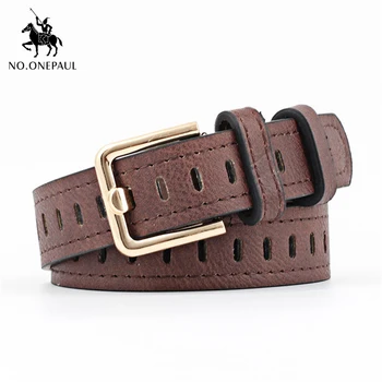 

NO.ONEPAUL jeans belt, new retro fashion belt with buckle 2020
