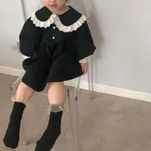 Платье для девочек в Корейском стиле весенние модные хлопковые платья для девочек 1-7 лет, PP720