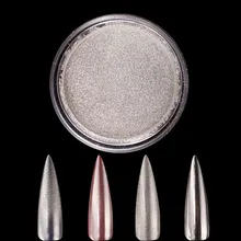 Стиль Маникюр Серебряный волшебный порошок с зеркальным эффектом чистое зеркало не гранулы волшебный порошок с зеркальным эффектом Серебряный ультра-мерцающий