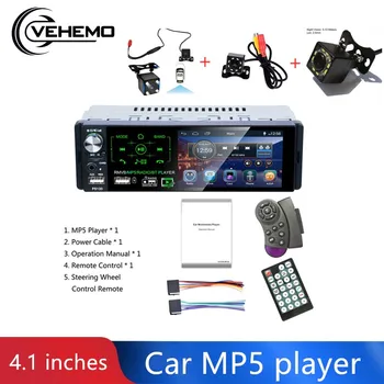 

Car Radio 4.1" HD Autoradio Multimedia Player Touch Screen Auto audio Car Stereo MP5 Bluetooth USB TF FM Camera