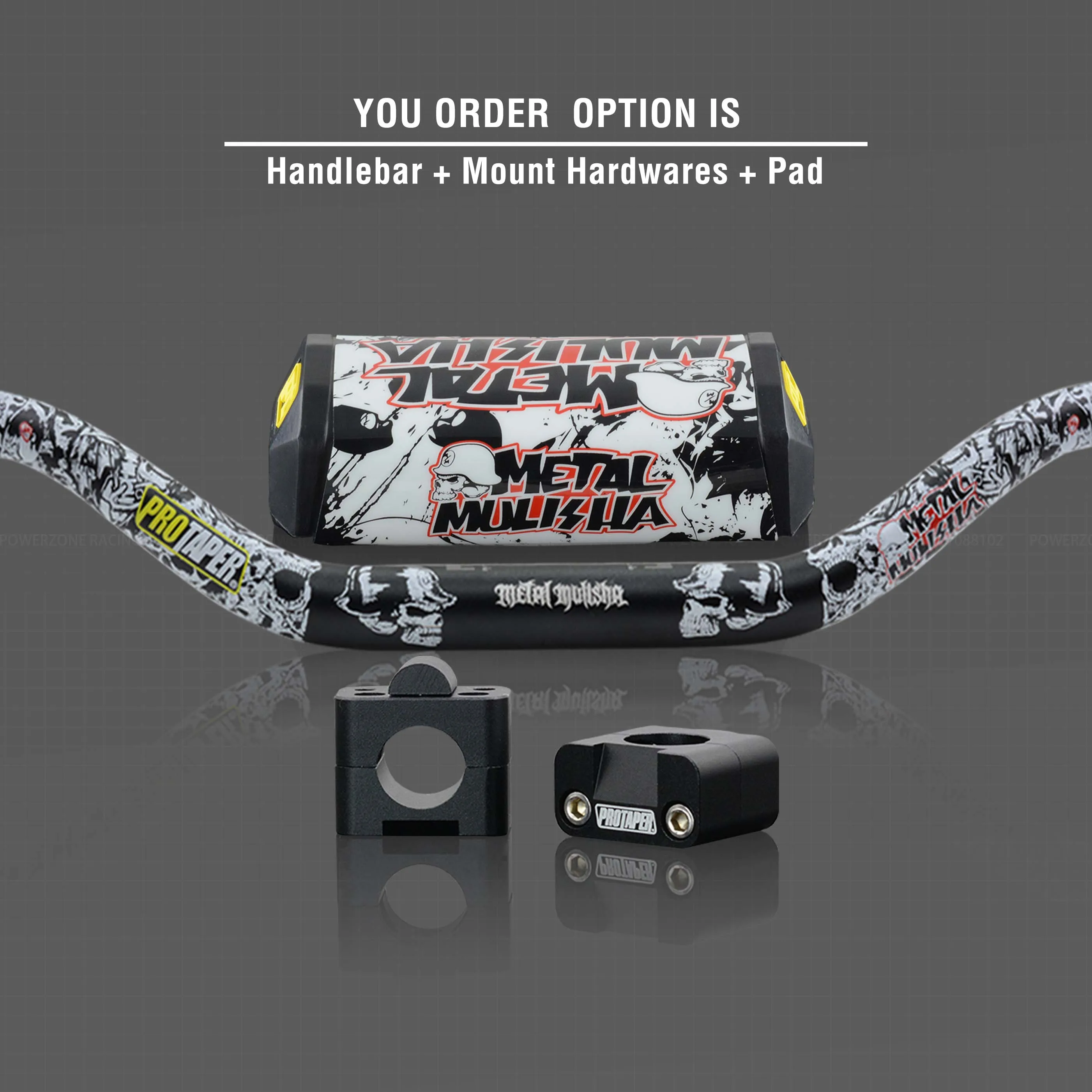Black Combo3 Руль для Pro Taper Pack Bar 1-1/" Классическая дверная ручка барные Колодки Ручки Pit Pro Racing Dirt Pit Bike мотоцикл с адаптер cnc - Цвет: Black Combo3