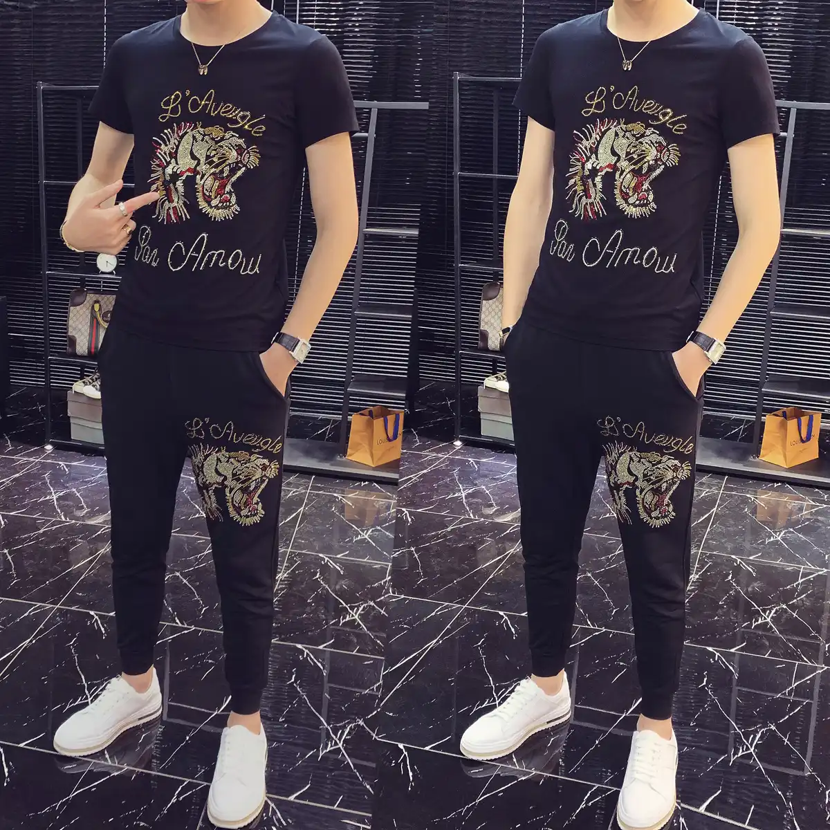 rhinestone tracksuit