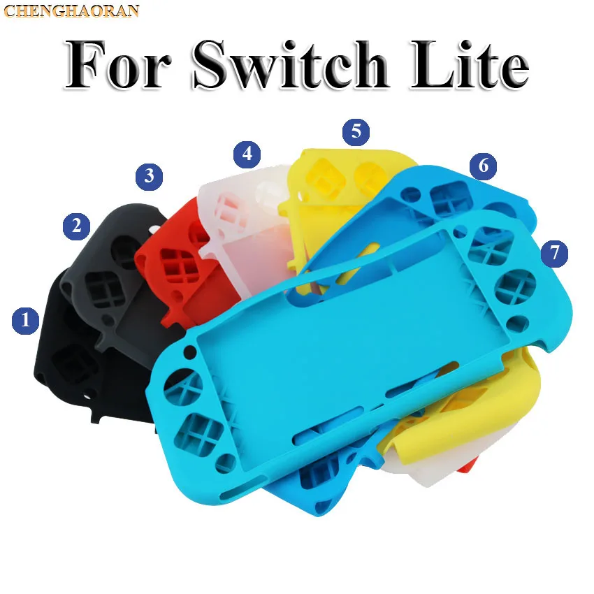 

ChengHaoRan 1pc Silione Soft Case For Nintendo Switch Lite Protective Back Cover Case For Nintend Switch Mini NS Console Shell