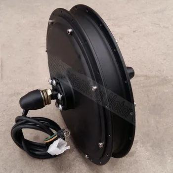 

DC36V-72v 1500w 580RPM 242MM Brushless Electric Vehicle Motor, Spoke Type Mountain Bike DIY Modified Motor, Black Disc Brake