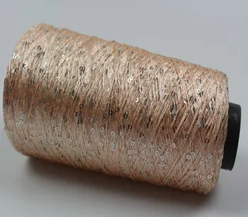 

50g/Lot natural silk unique sequins yarn beautiful knitting yarn skein cashmere crochet yarn for knitting thread