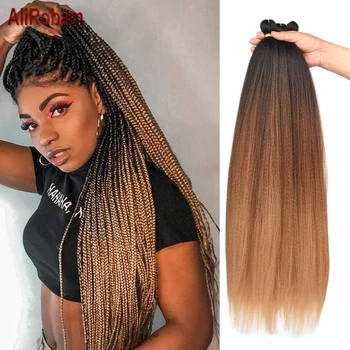 

Long Pre Stretched Easy Braid Hair Ombre Jumbo Braiding Hair Black Brown Blonde Synthetic Crochet Braids Hair Extensions