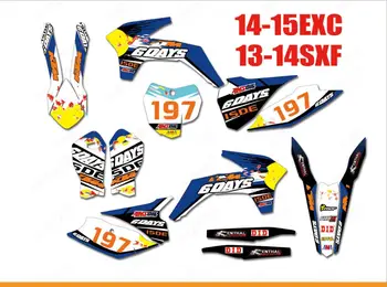 

GRAPHICS & BACKGROUNDS DECALS STICKERS Kits FOR KTM EXC 2016 2015 2014 EXCF XCW Six days FOR KTM SX 2015 2014 2013 SXF XC XCF