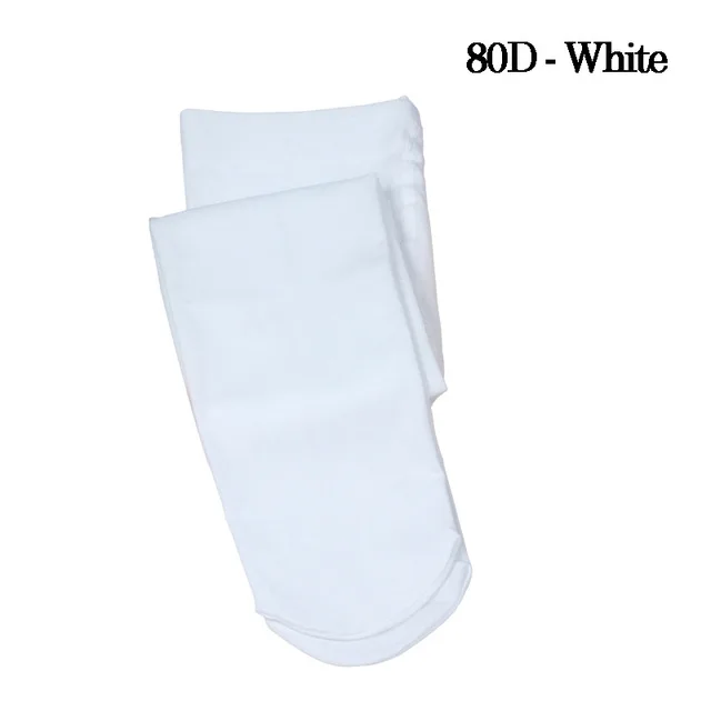 White-80D Новые детские леггинсы для танцев профессиональные танцевальные колготки для девочек мягкие носки из микроволокна легинсы для танцев 90D без отверстий - Цвет: White-80D