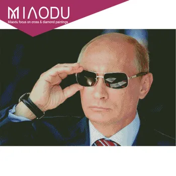 

Miaodu 5d Diy Diamond Painting Russian President Vladimir Putin Real Man Russia God Full Square Cross Stitch Diamond Embroidery