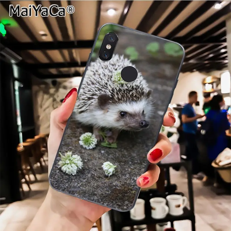 MaiYaCa Animal cute cartoon hedgehog painting Phone Case for Xiaomi Redmi8 4X 6A Redmi Go Redmi5 5Plus Note7 8ProA1 A2Lite