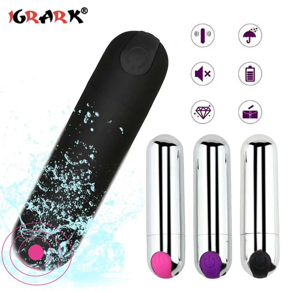 USB Charge Bullet Vibrator Clitoris Stimulator G-Spot Vagina Massage Adult Erotic Sex Toys For Woman Female Masturbator vibrating sex toys