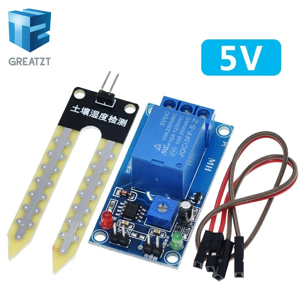 

1PCS NEW DC 5V 12V soil moisture sensor relay control module Automatic watering of the humidity starting switch for aduino