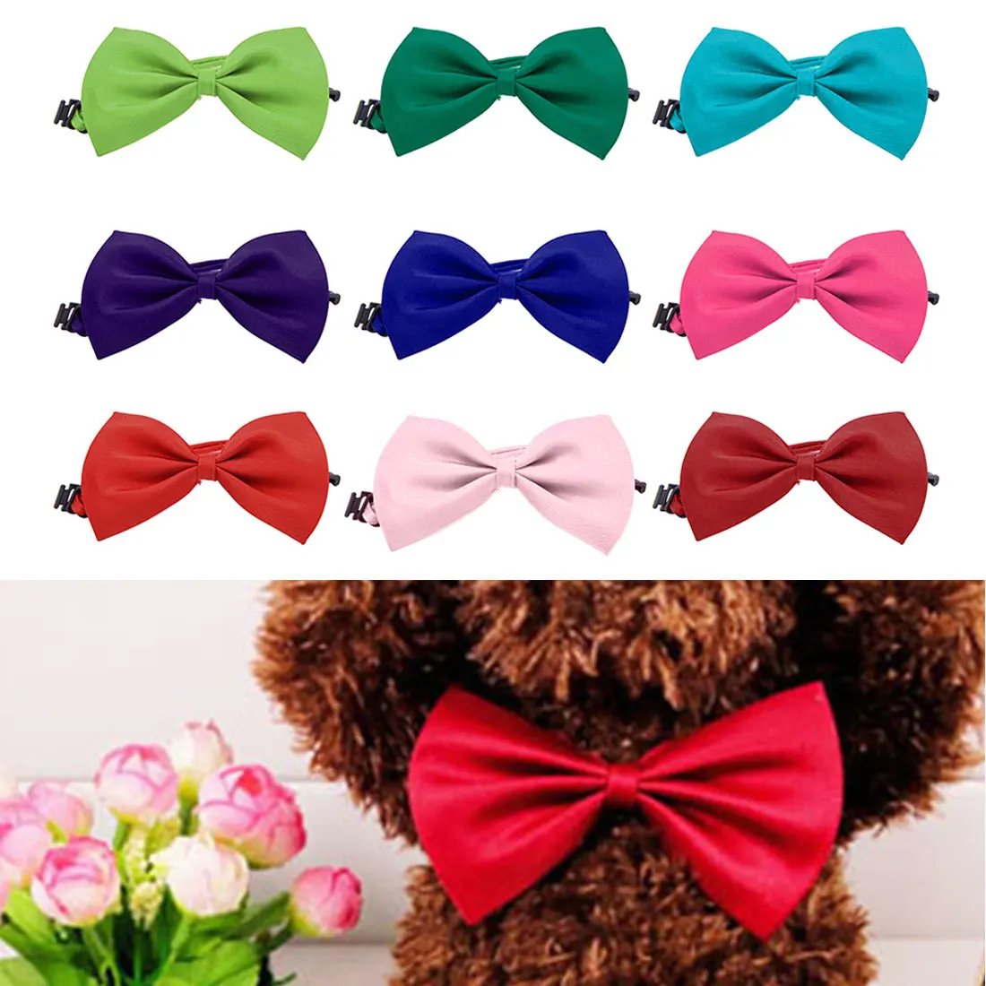 Ошейник для собак и кошек регулируемый ремешок ошейника аксессуары бабочка