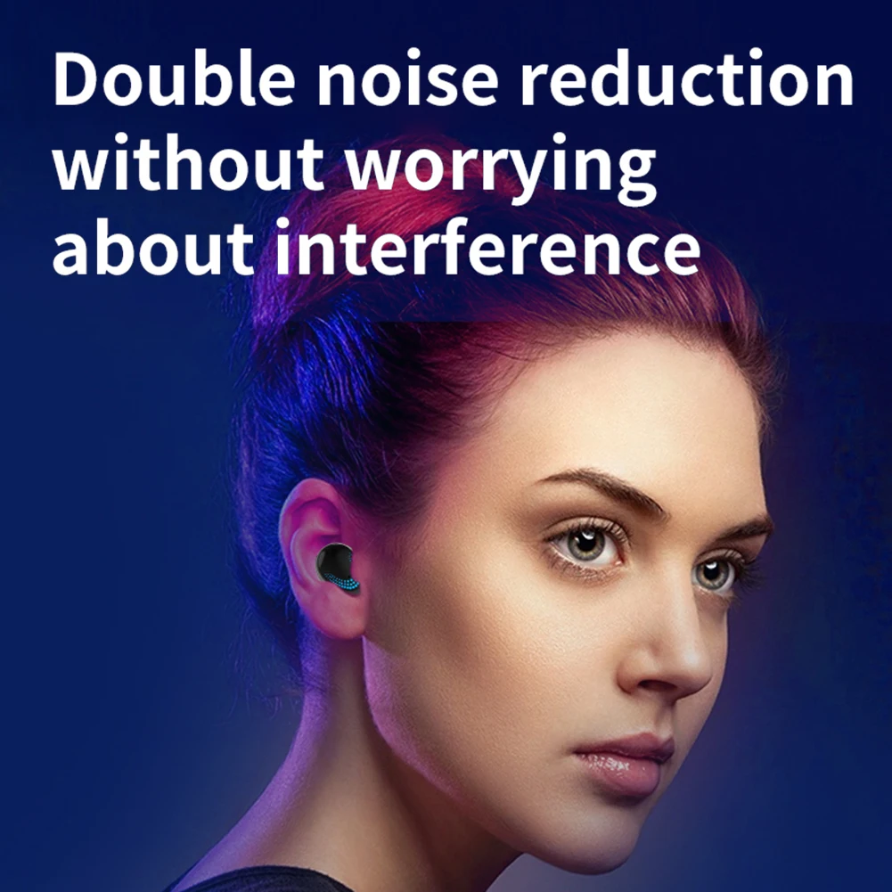 TWS 5 0 Bluetooth наушники Сенсорные беспроводные 9D Hi Fi стереогарнитура Спортивные