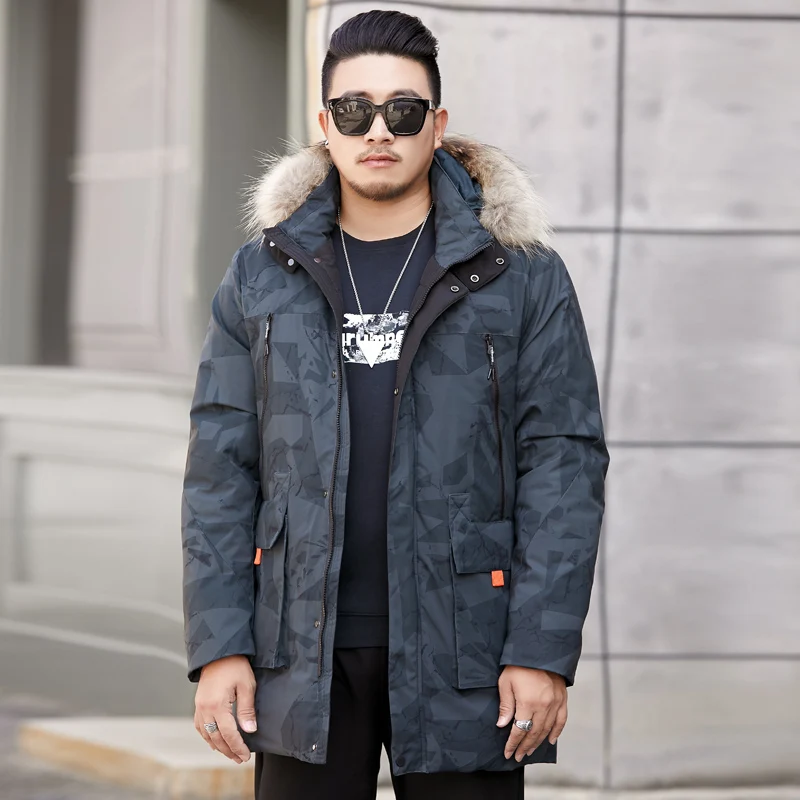 8XL 7XL 6XL новое длинное зимнее пальто мужские толстые теплые зимние куртки повседневная мужская парка с меховым воротником Верхняя одежда с капюшоном хлопковая стеганая куртка