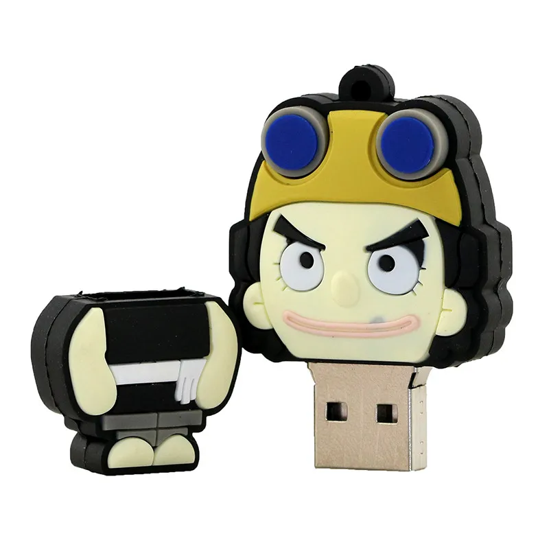 Цельный пиратский Скелет USB2.0 флэш-накопитель с прямоугольным узором 32 Гб U диск 64 Гб Флешка 128 ГБ 16 8 Гб usb-носитель