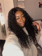 Mechones de pelo humano Remy con Perla Negra y ondas profundas, mechones de 30 pulgadas con cierre, 3 mechones