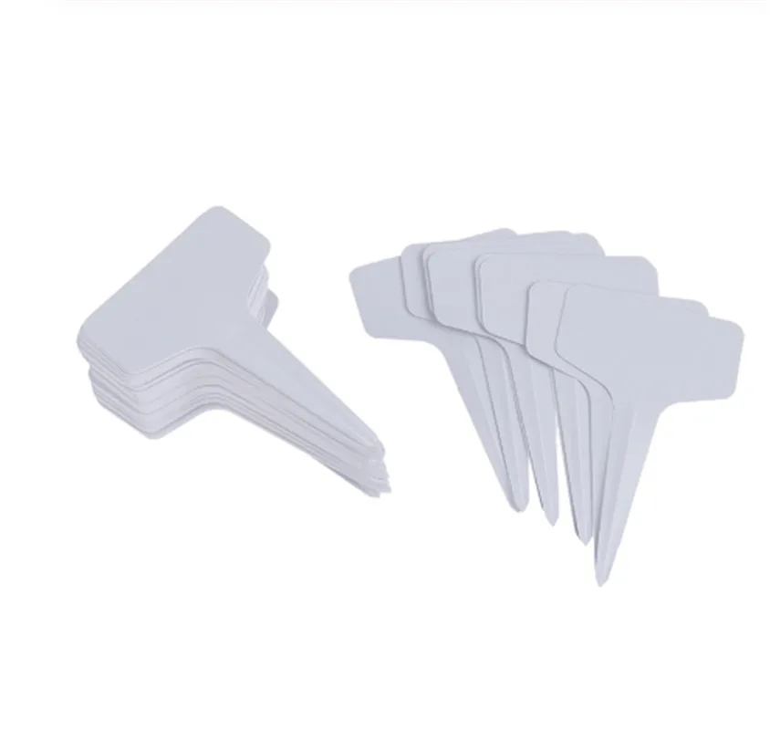 Forró 10 Db T-Típusú Óvodai Kerti Növény Címkék Virágcímkék Növényi Magcímke Pot Marker Növényekhez Diy Dekorációs Szerszámok - Image 2