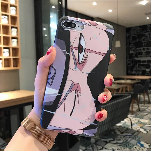 Lxuruy Наруто Саске светящийся чехол для телефона аниме для iPhone 11 Pro MAX 10X XS MAX XR 6 6s 7 8 Plus закаленное стекло задняя крышка - Цвет: TPU Case No Luminous
