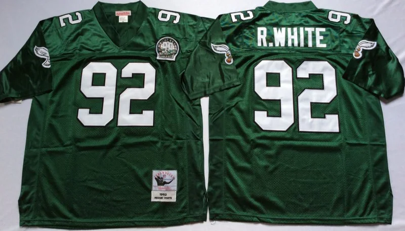Шампанское Stitiched, Philadelphia s, Reggie White, Randall Cunningham, Jerome коричневый, Joyner Green, возврат для мужчин, Настоящее фото Джерси - Цвет: Шампанское