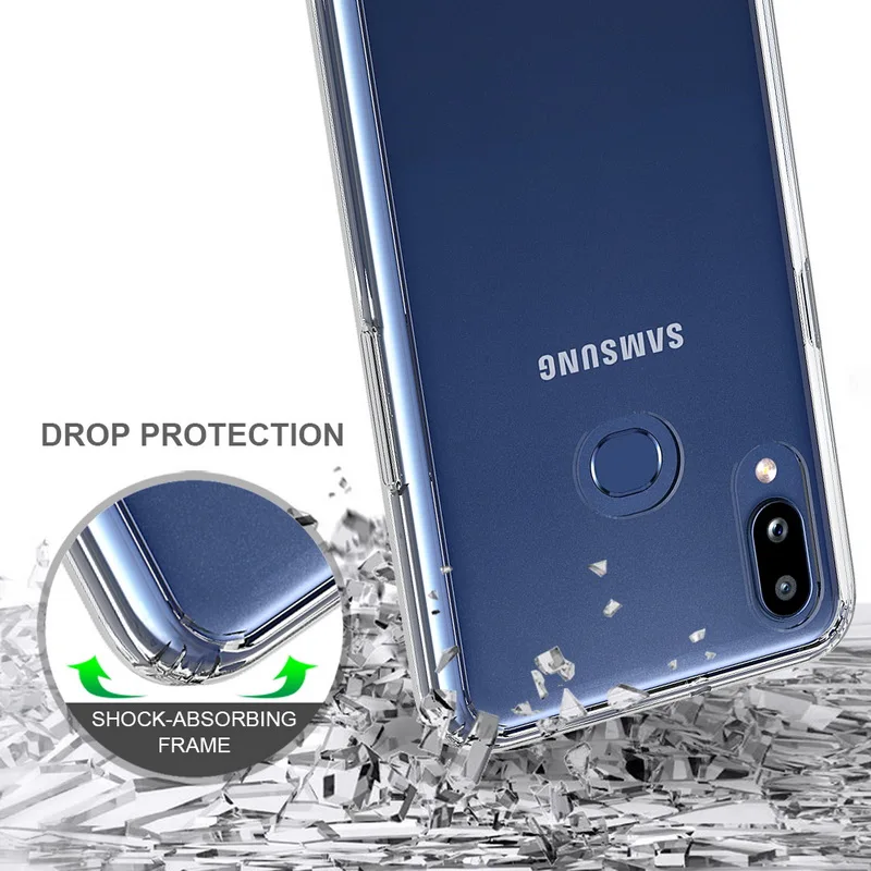 Для samsung Galaxy A10s чехол 6,2 ''Кристальный Гибридный Бампер прозрачная твердая акриловая задняя крышка для samsung Galaxy A20s 6,5'' чехол для телефона
