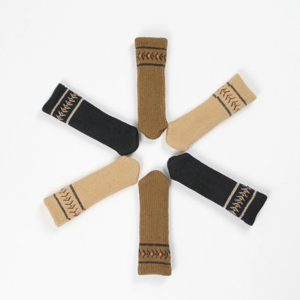 

Hot New 4Pcs Double Layer Furniture Table Caps Socks Anti-slip Covers Anti Scratch Knitting Feet Pads Floor Protectors Chair Leg