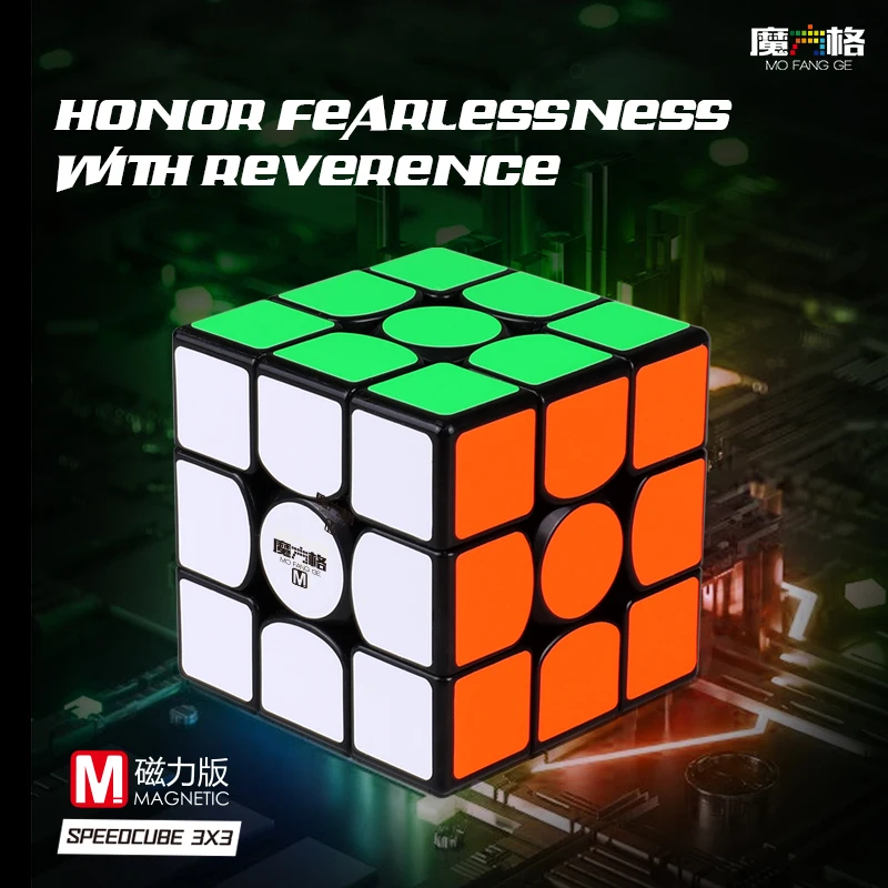 MoFangGe WuWei M 3x3 Магнитный QiYi Magico кубики профессиональные магниты скорость WuWei Магнитный 3x3x3 Cubo Magico 3x3