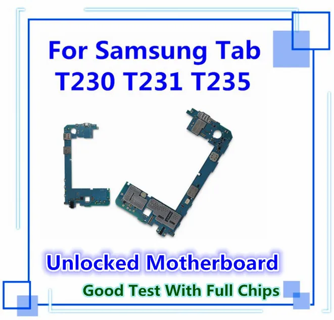 Разблокированная ОС Android для samsung Galaxy Tab 4 T230 T231 T235 материнская плата с чипом материнская плата официальная версия карты заменена плата