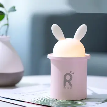 

JISULIFE 250ML USB Hare Shape Humidifier Essential Oil Anion Ultrasonic Humidifier With LED Light Lamp Portable For Home Car