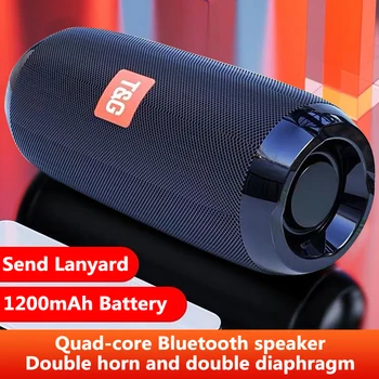 

Portable Bluetooth Speaker Wireless Mini Column Waterproof Outdoor Speakers Subwoofer Loudspeaker Support AUX TF FM Built-in Mic