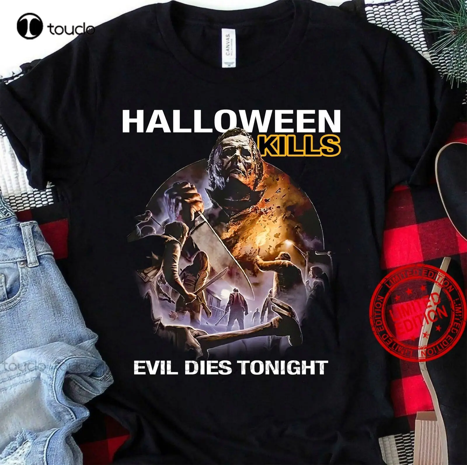 

Halloween Kills 2021 Movie T-Shirt Vintage Gift For Men Women Funny Tee Christian Shirts For Women Custom Aldult Teen Unisex