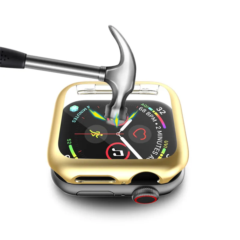 Ультра-тонкий ударопрочный защитный чехол для apple watch 5 серии 4 44 мм ударопрочный бампер для iwatch 40 мм 44 мм