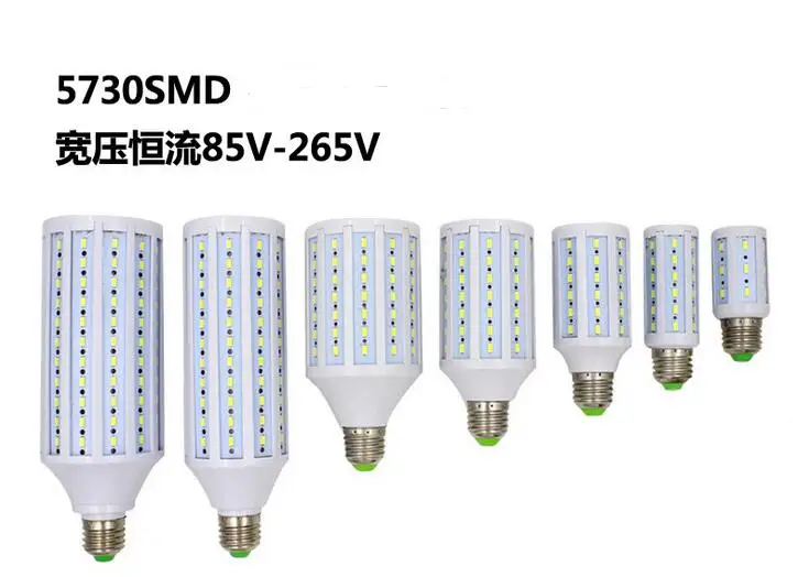 

Hight brightness E27 5730 LED Corn Light AC 220V Bulb lighting 5W 10W 15W 20W 30W 40W 60W,White/Warm White Maize Light