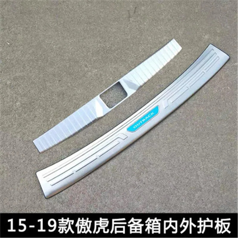 Car styling for Subaru Outback 2015-2019 stainless steel Car-Trunk rear bumper Guard guard the Stying After door threshold plate |