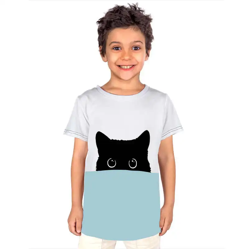 TB100039 Large Size Print Boys T-Shirt Funny Short Sleeve Summer Casual Clothes Season Change Clearance Size S-XXL For 4-16Y Kids - Цвет: TB100039