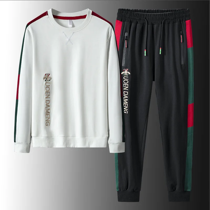 

Autumn Cotton Suit Galaxian Embroidered Men's Casual Fashion & Sports Two-Piece Set