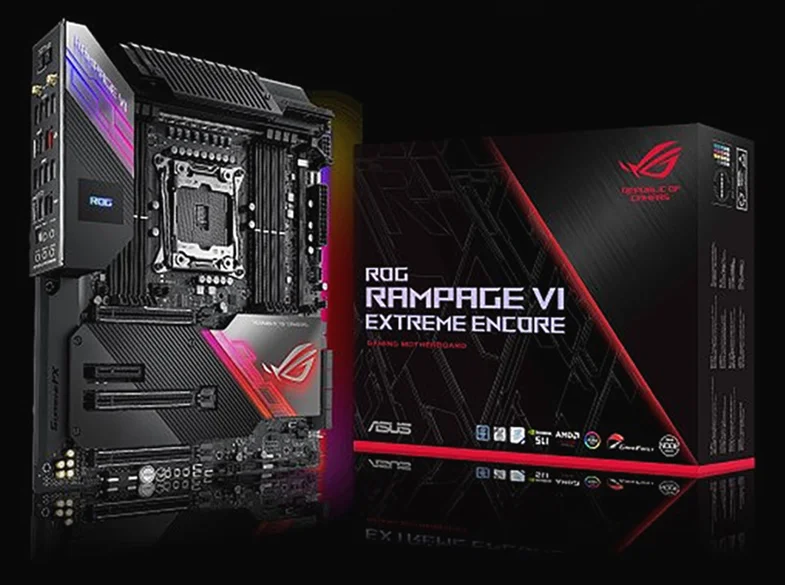 Материнская плата ASUS ROG RAMPAGE VI EXTREME ENCORE R6EE X299 с поддержкой LGA2066 DDR4 Dual M.2