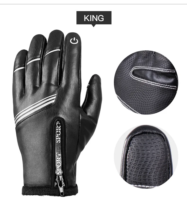 WHEEL UP Cycling Gloves Full Finger Thermal Sport Shockproof MTB Road Bike Motorcycle Touch Screen Glove Man Bicycle Equipment