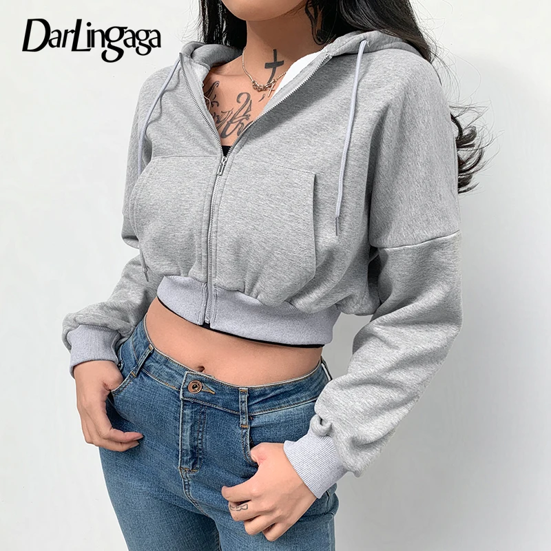 zip up crop jacket