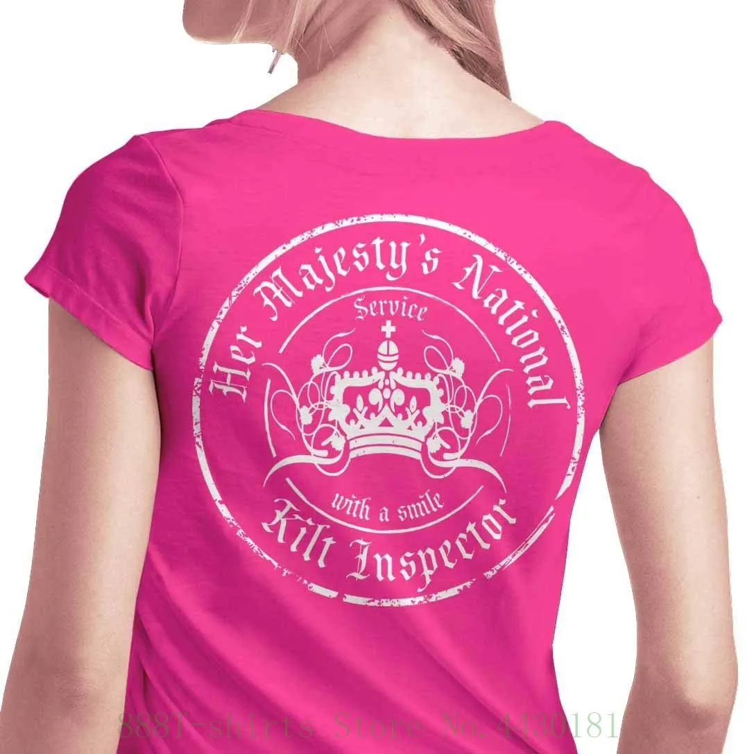 Женская тонкая футболка с коротким рукавом: Национальный инспектор Ее