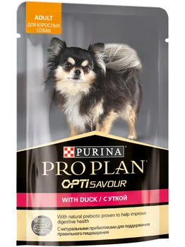 

PRO PLAN PURINA PRO PLAN ADULT for adult dogs of small breeds with duck sauce 100g