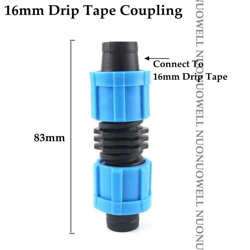 16mm Coupling 2 шт. 16 мм капельного орошения шланга соединители капельного шланга фитинги гайка трубы соединения микро Оросительная Система садовая вода разъем - Цвет: 16mm Coupling