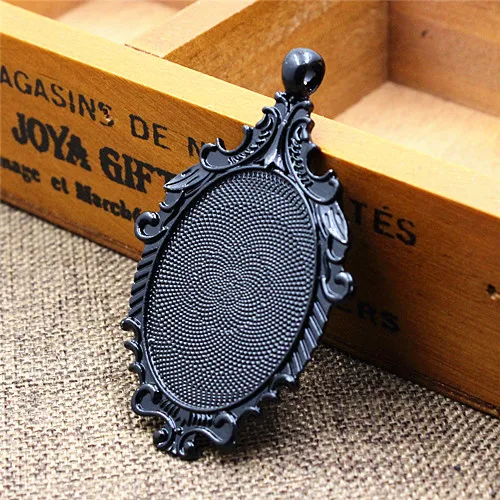 SUNNYCLUE Vintage Style Cabochon Bezel Charms Cabochon Bezels Blanks Round  Glass Cabochons Settings Moon Elephant Charm Trays Cabochon Pendant Base