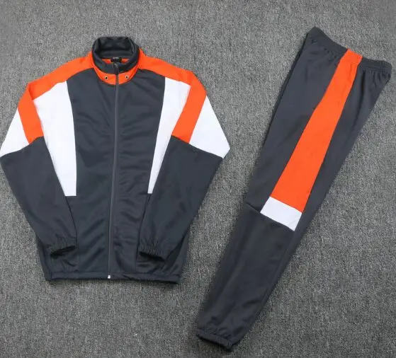 Grey and orange tracksuit Clearance