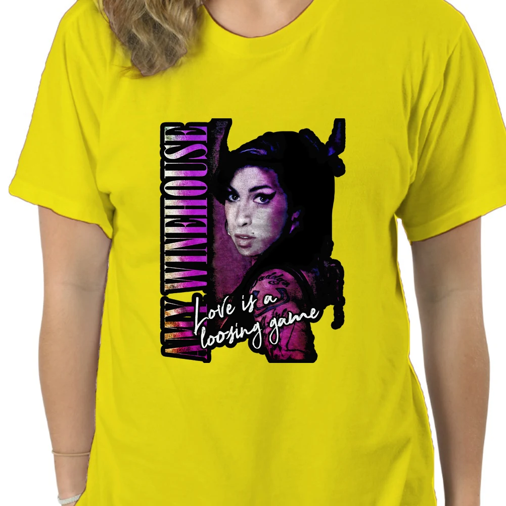 Amy Winehouse Tribute тройник Винтажный стиль Топы Футболка Топ качество 2863D | Женская