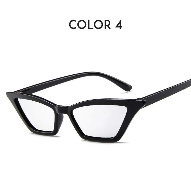 Color 4 Винтажные очки солнцезащитные женские кошачий глаз, солнцезащитные очки в ретро стиле, дизайнерские летние солнцезащитные очки для женщин, женские сексуальные очки UV400 - Цвет линз: Color 4